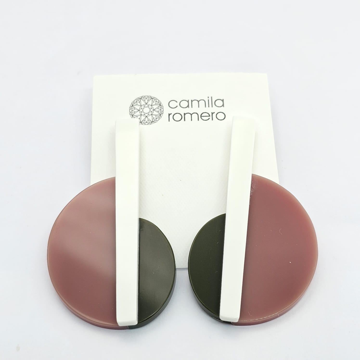 Axis Sculptural Earrings | Mocha