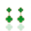 Double Luck Clover | Emerald Wish & Gold
